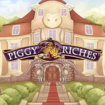 Piggy Riches online game logo by NetEnt on rullat-kasino.fi